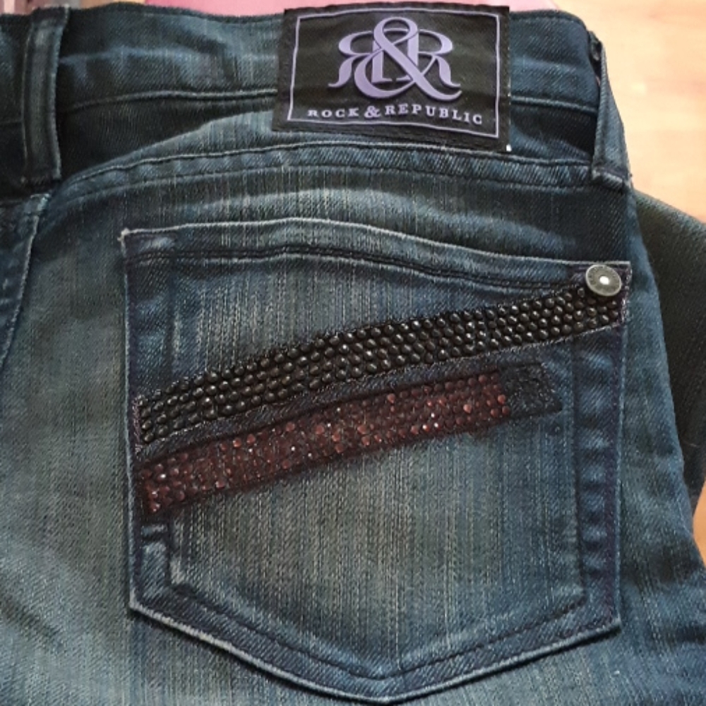 ROCK REPUBLIC Jeans CAPPIO BERLIN TREASON Long Tall Lean Pants 818 Vintage 09